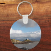海岸景観と灯台 キーホルダー (正面)