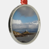 海岸景観と灯台 メタルオーナメント (右)