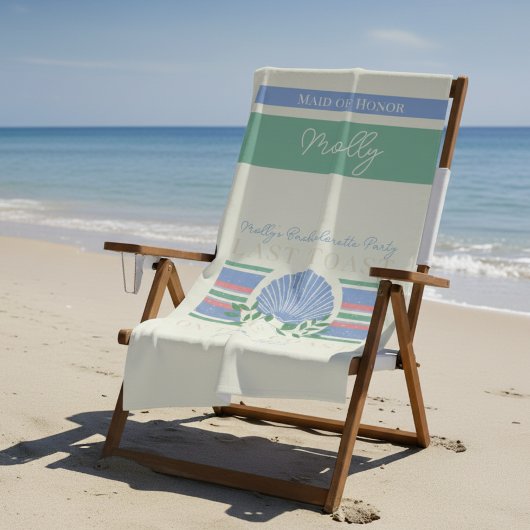 海岸最後のトースト – 航海のバチェロレッテ ビーチタオル