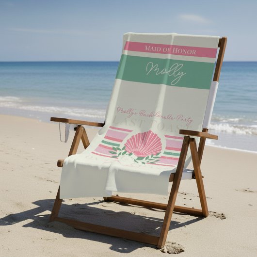 海岸最後のトースト – 航海のバチェロレッテ ビーチタオル