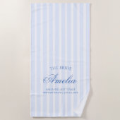 海岸最後のトースト |花嫁 ビーチタオル (正面)