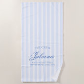 海岸最後のトースト | The Crew ビーチタオル (正面)