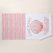 海岸最後の乾杯 コーラル ビーチタオル (正面)