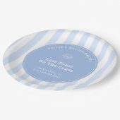 海岸最後の toast パーティー　気まぐれな手描きスタイル ペーパープレート (アングル)