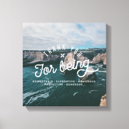 海岸標高#3 (12x12) キャンバスプリント (正面)