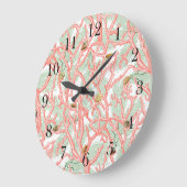 海岸沿いにあるサンゴの枝 ラージ壁時計 (傾斜)