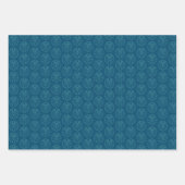 海岸沿いのホタテのロゴラッピング紙 ラッピングペーパーシート (正面)