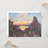 海岸沿いの夕日(Kimon Loghi) カード (正面/裏面インサイチュ)