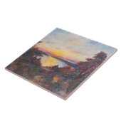 海岸沿いの夕日(Kimon Loghi) タイル (側面)