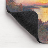 海岸沿いの夕日(Kimon Loghi) マウスパッド (コーナー)