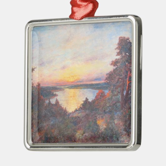 海岸沿いの夕日(Kimon Loghi) メタルオーナメント (左)
