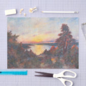 海岸沿いの夕日(Kimon Loghi) 薄葉紙 (クラフト)