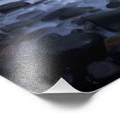 海岸沿いの小石と岩海写真 フォトプリント            (角)