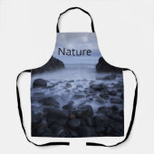 海岸沿いの小石と海 エプロン (正面)