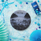 海岸沿いの小石と海 ペーパープレート (パーティー)