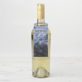 海岸沿いの小石と海 ボトルネックタグ (ボトル)