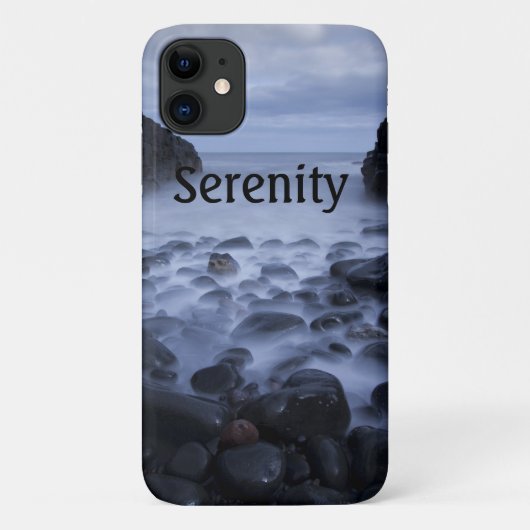 海岸沿いの小石と海 Case-Mate iPhoneケース (裏面)