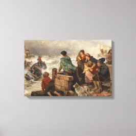 海岸沿いの嵐（ルドルフ・ヨルダン） キャンバスプリント