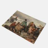 海岸沿いの嵐（ルドルフ・ヨルダン） ドアマット (アングル)