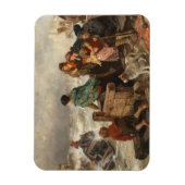 海岸沿いの嵐（ルドルフ・ヨルダン） マグネット (縦)