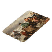 海岸沿いの嵐（ルドルフ・ヨルダン） マグネット (左側)