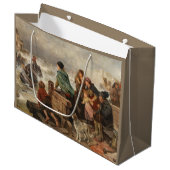 海岸沿いの嵐(ルドルフ・ヨルダン) ラージペーパーバッグ (正面アングル)