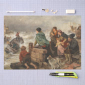 海岸沿いの嵐(ルドルフ・ヨルダン) 薄葉紙 (クラフト)