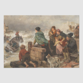 海岸沿いの嵐（ルドルフ・ヨルダン） 薄葉紙