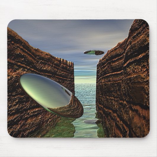 海岸沿いの探検 マウスパッド (正面)