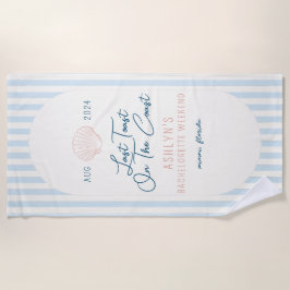 海岸沿いの最後のトーストバチェロレッテビーチタオル ビーチタオル