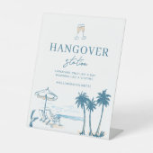 海岸沿いの最後のトーストバチェロレッテ二日酔いサイン 台座サイン (正面)