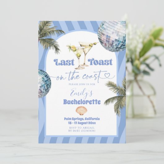 海岸沿いの最後のトーストバチェロレッテ日程 招待状 (スタンド正面)