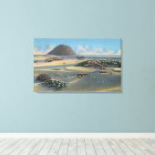 海岸沿いの砂丘の景色 キャンバスプリント (インサイチュ (ウッドフロア))