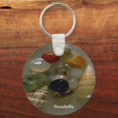 海岸沿いの貝殻 キーホルダー (正面)
