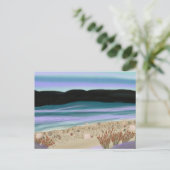 海岸沿いの貝殻 ポストカード (スタンド正面)