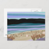 海岸沿いの貝殻 ポストカード (正面/裏面)