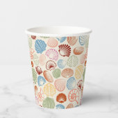 海岸沿いの貝殻 紙コップ (正面)
