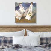 海岸沿いを散歩， 1909 キャンバスプリント (インサイチュ (寝室))