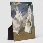 海岸沿いを散歩, 1909 フォトプラーク (側面)