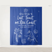 海岸沿お洒落いの手引きトースト タペストリー (正面)