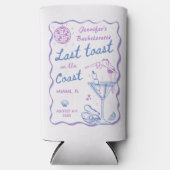 海岸沿岸の最後のトーストバチェロレッテ スリム缶クーラー (正面)