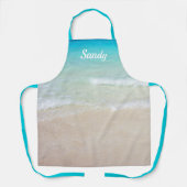 海岸沿岸シーン名ビッグデザインエプロン エプロン (正面)