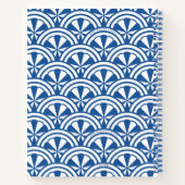 海岸波パターン – 白い蓮 ノートブック (裏面)