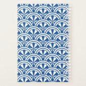 海岸波パターン – 白い蓮 プランナー手帳 (裏面)