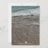 海岸波砂誕生日招待状 招待状 (裏面)