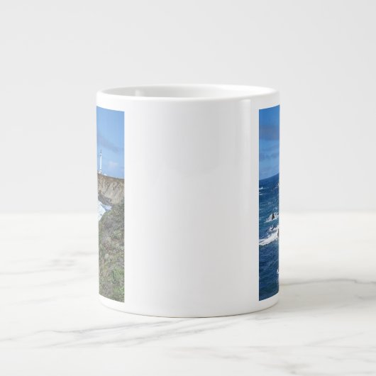 海岸灯台の写真、CAコースト – マグカップ (正面)