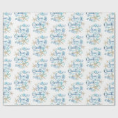 海岸熱帯性クリスマス季節のごあいさつ ラッピングペーパー (フラット)