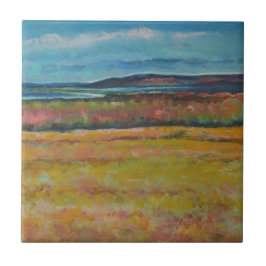 海岸砂丘のアートワーク絵を描 タイル