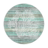 海岸素朴デコールサンゴ カッティングボード (正面)