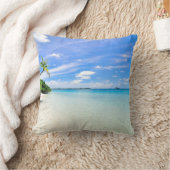 海岸線における樹木の景観写真 クッション (ブランケット)